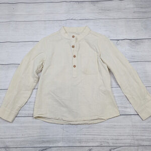 5 Unbranded Poplin/Linen Style Henley